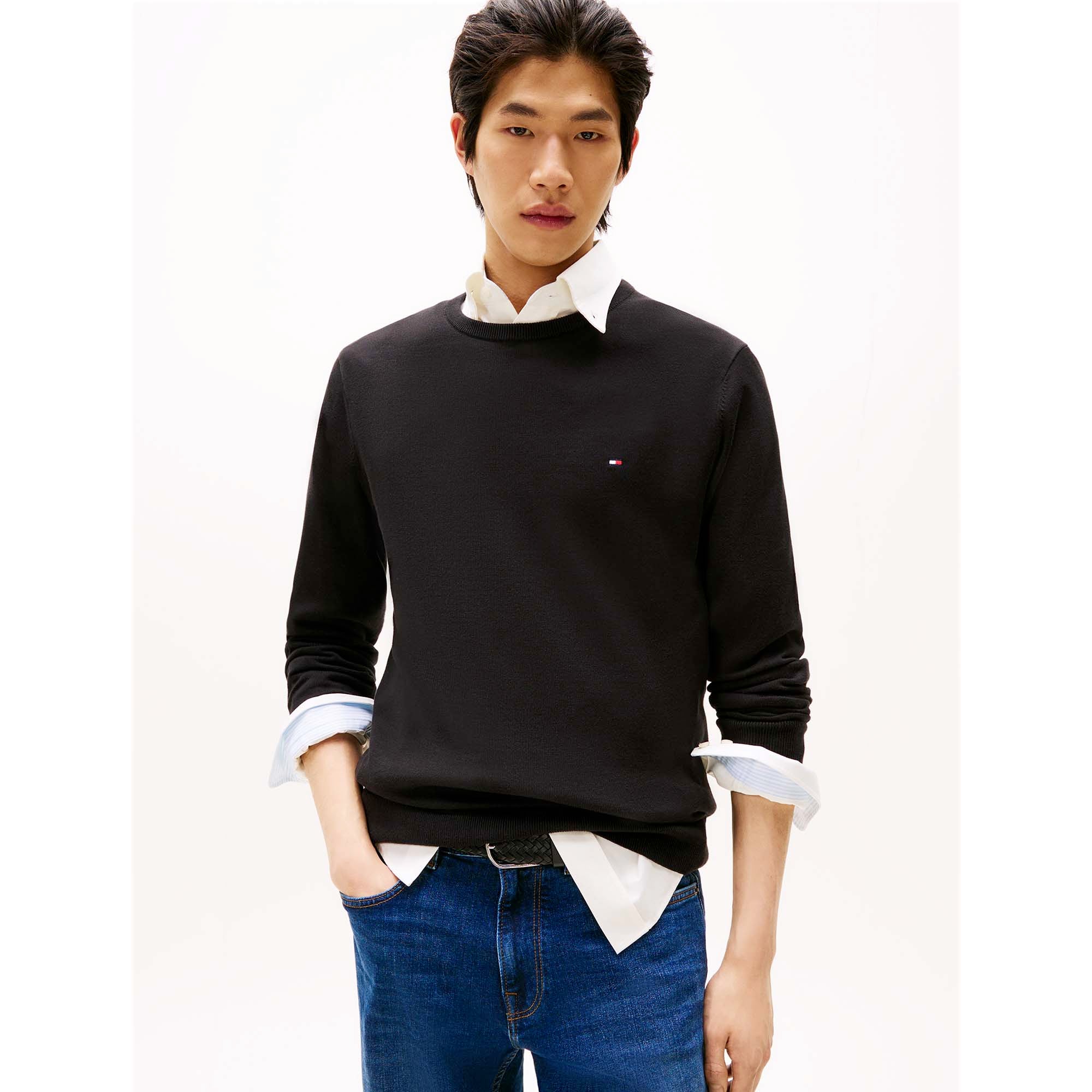 CORE_ESSENTIAL_COTTON_CREW_NECK_MW0MW14748_BDS_Image_2
