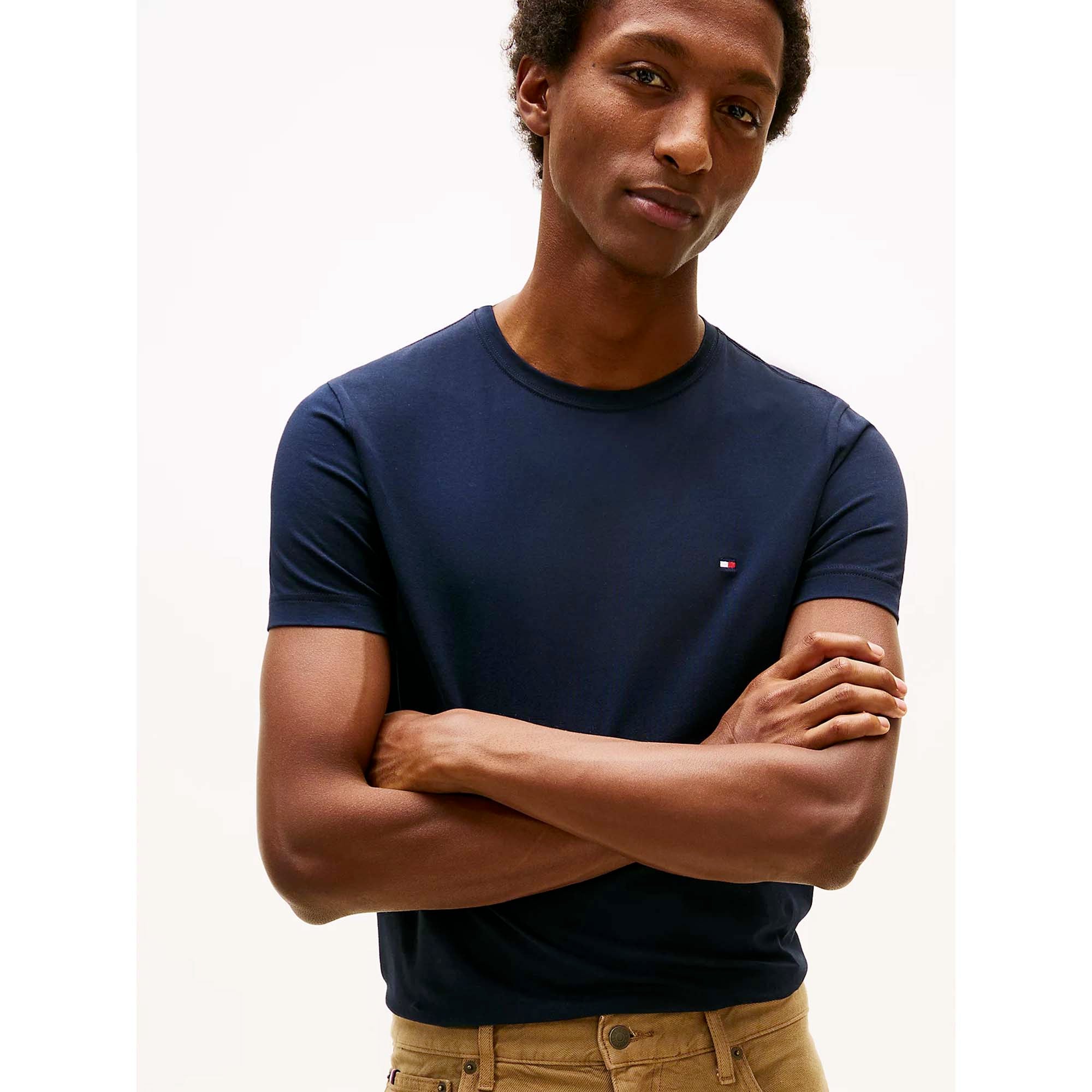 CORE_STRETCH_SLIM_C-NECK_TEE_MW0MW27539_DW5_Image_4