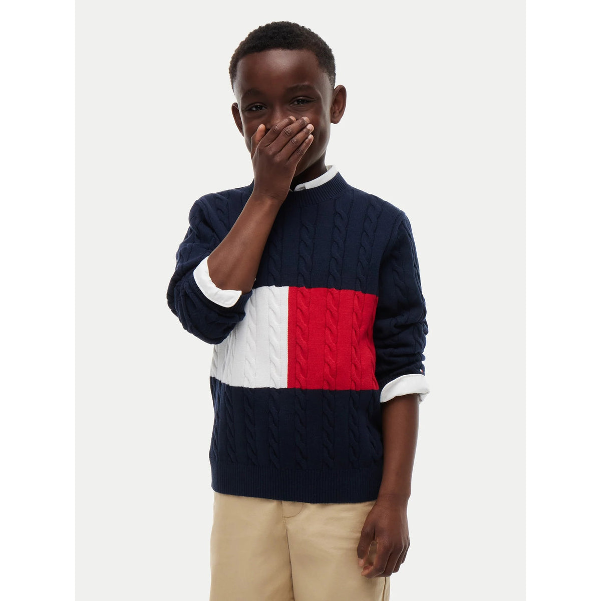 COTTON_CABLE_SWEATER_KB0KB09753T_0MS_Image_2