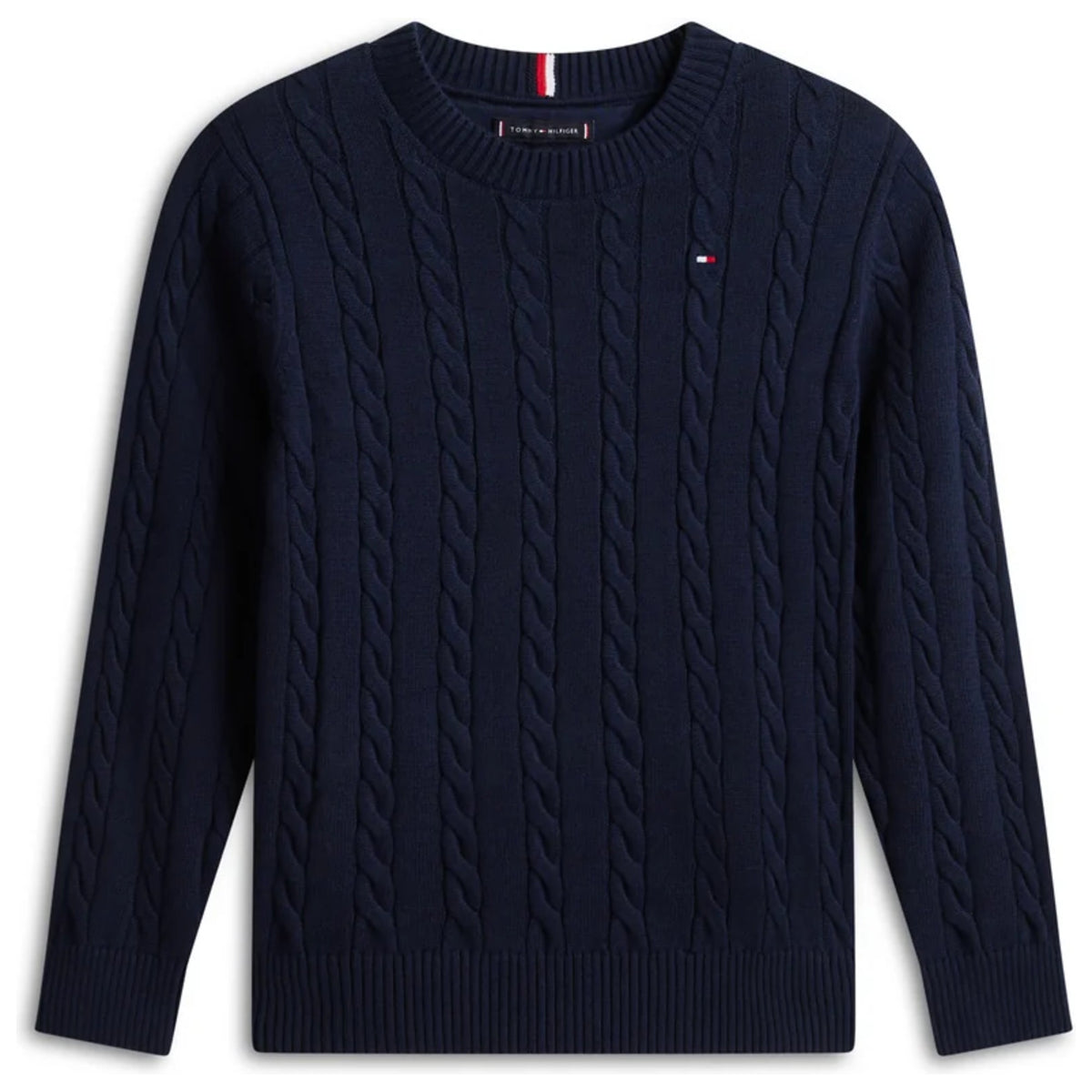 COTTON_CABLE_SWEATER_KB0KB09753T_C1G_Image_1