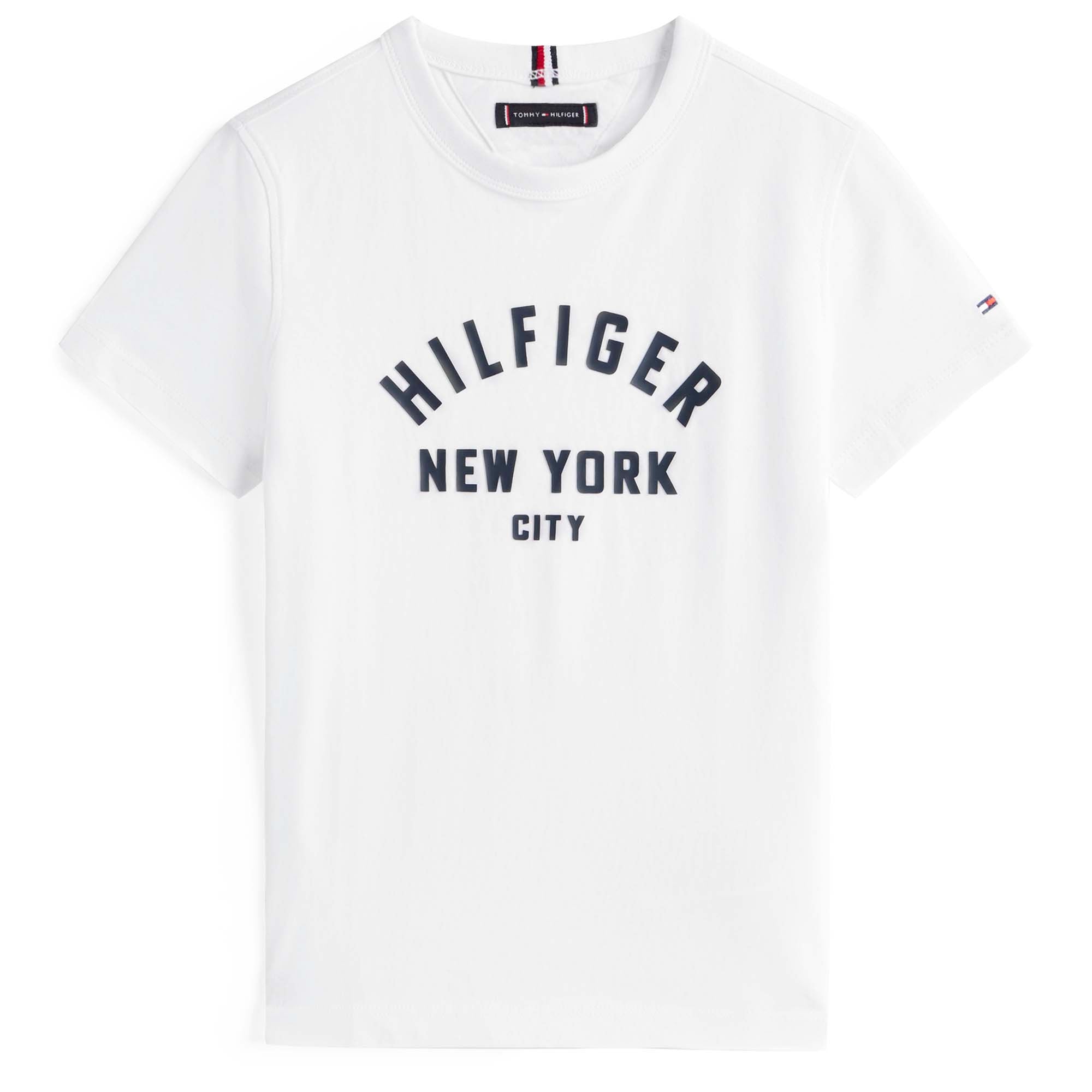 CURVED_HILFIGER_GRAPHIC_TEE_SS_THKB0KB09800T_YBR_Image_1