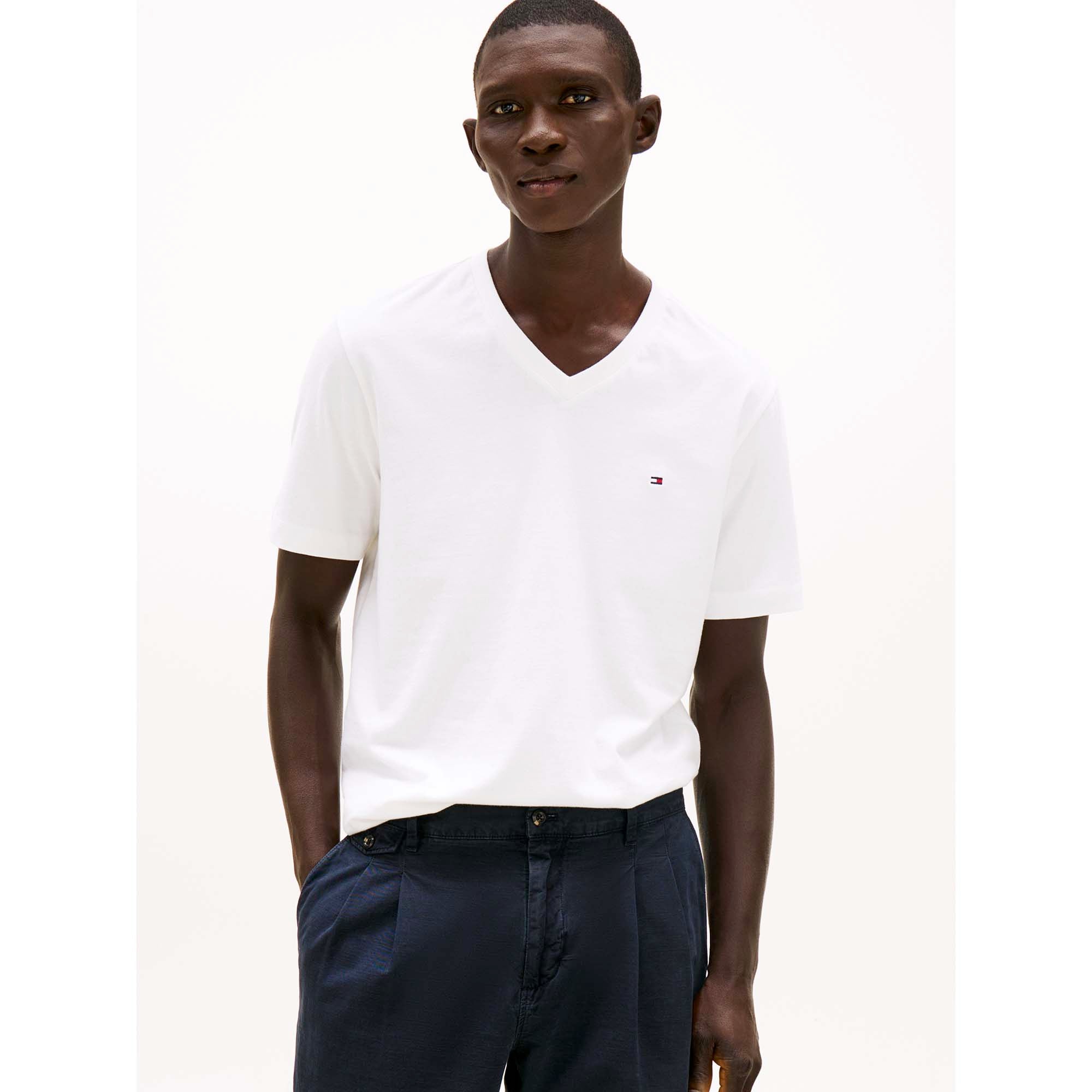 ESSENTIAL_V-NECK_TEE_MW0MW39249_YBR_Image_2