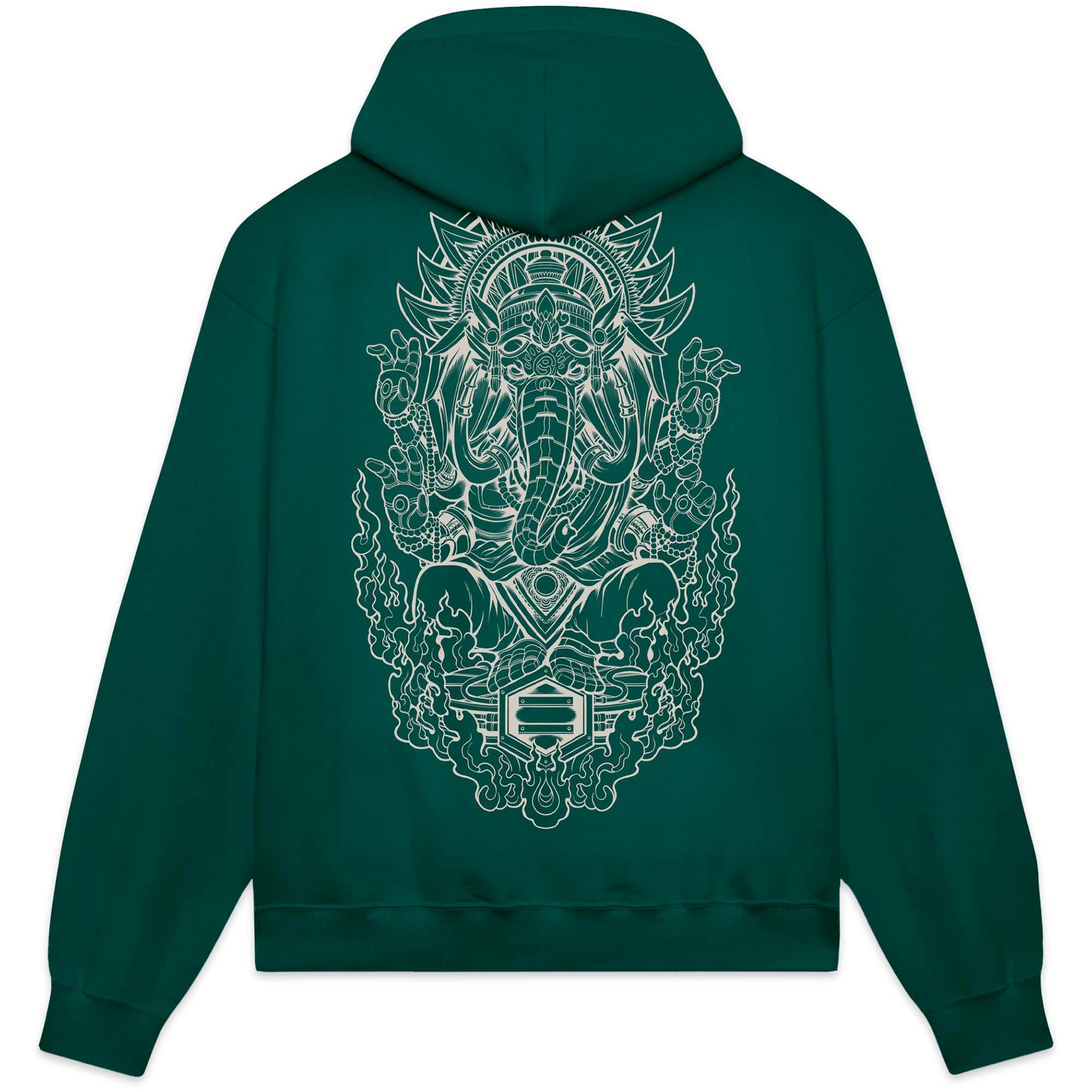 GANESHA_OUTLINE_HOODIE_TEAL_SW1007GQ_03_Image_2