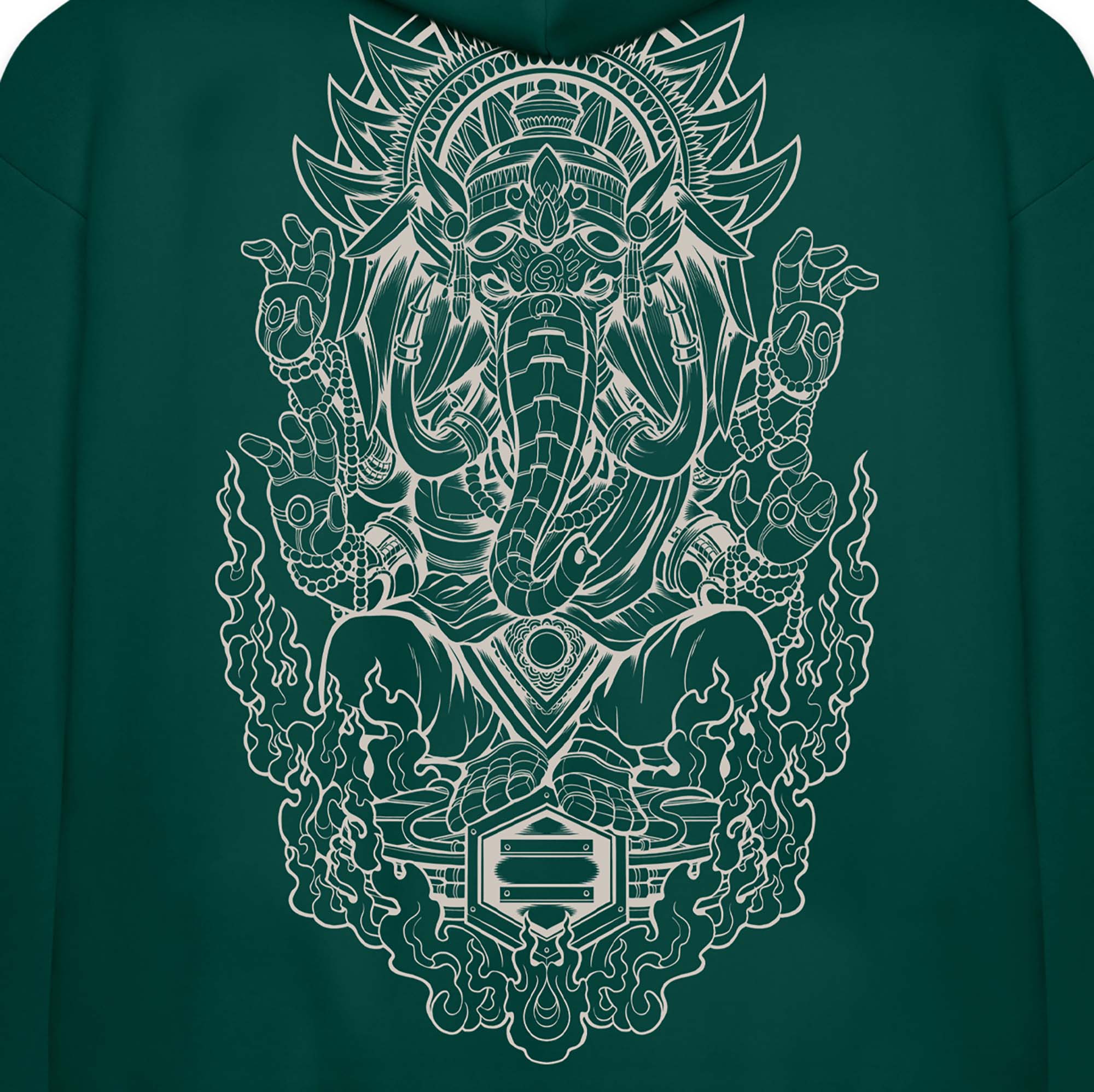 GANESHA_OUTLINE_HOODIE_TEAL_SW1007GQ_03_Image_3
