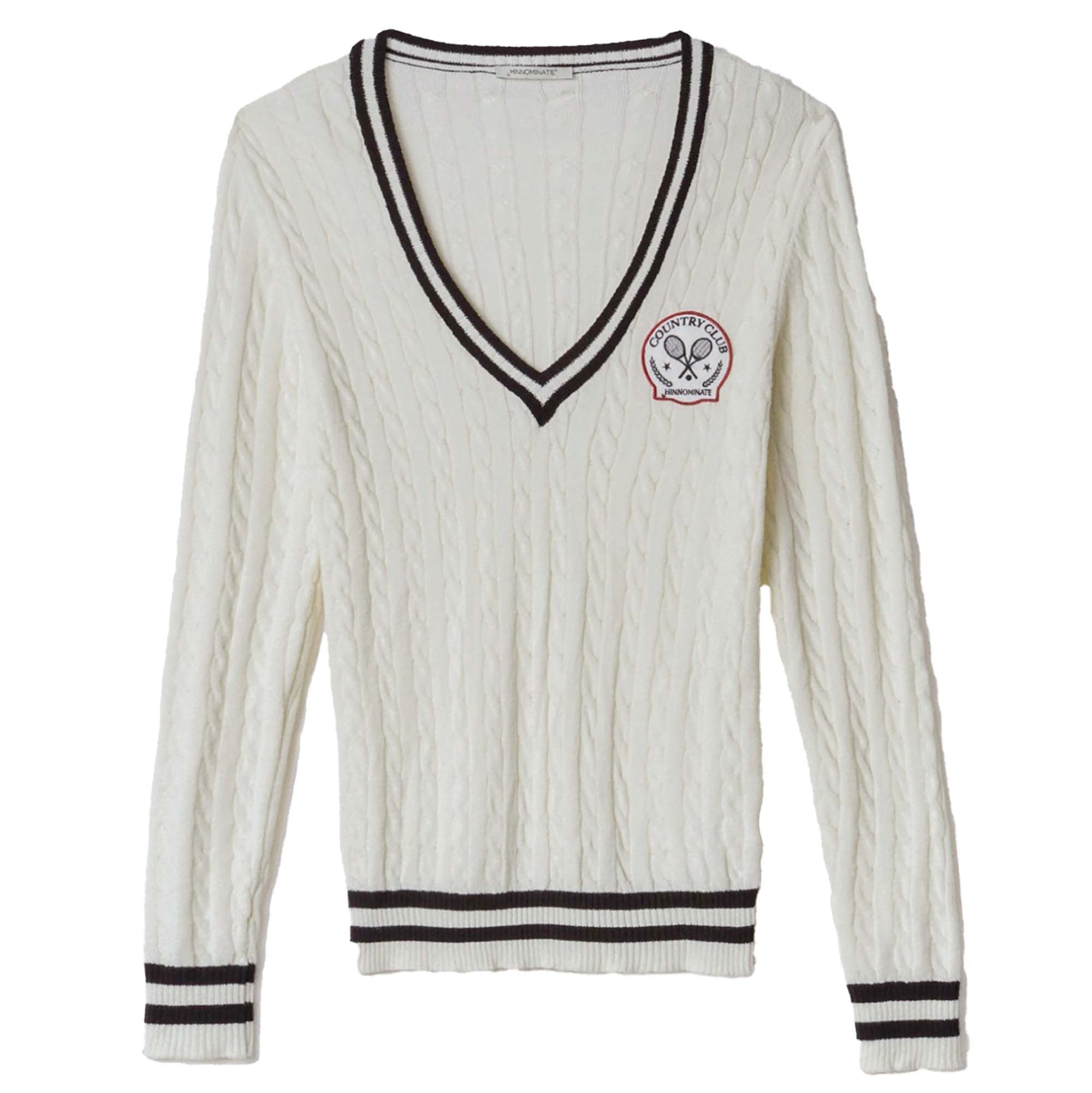 MAGLIA_SCOLLO_A_V_CON_TRECCE_E_PATCH_TENNIS_HMABW02107MTTM0001_BI04_Image_1