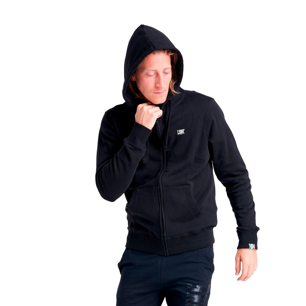 MAN_HOODY_FULL_ZIP_BASIC_SMALL_LOGO_LSM3001_09_Image_2