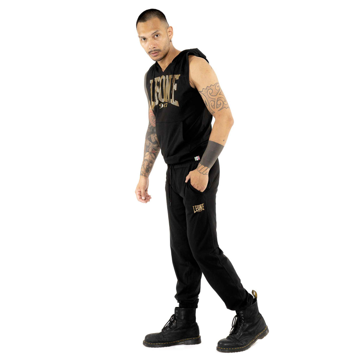 MAN_SWEATPANTS_STRIPE_GOLD_HJ_M6408P10J08_09_Image_2