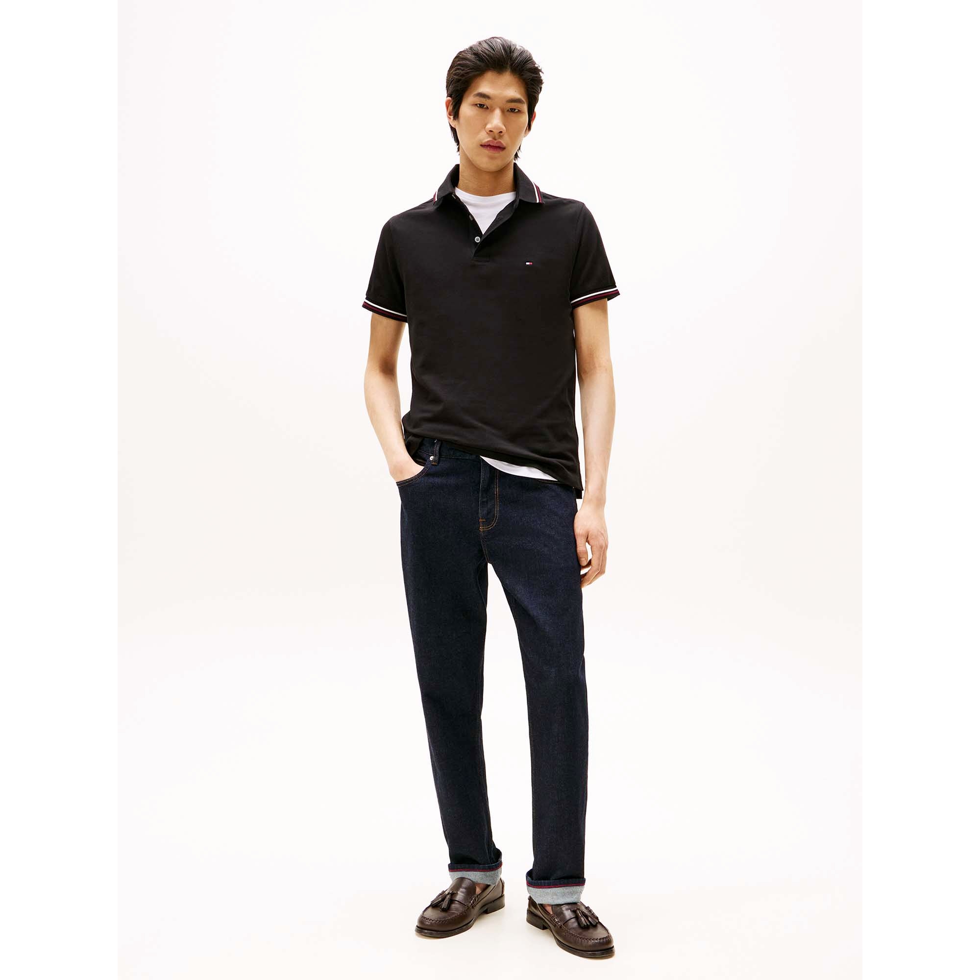 TIPPED_SLIM_FIT_POLO_MW0MW37346_BDS_Image_4