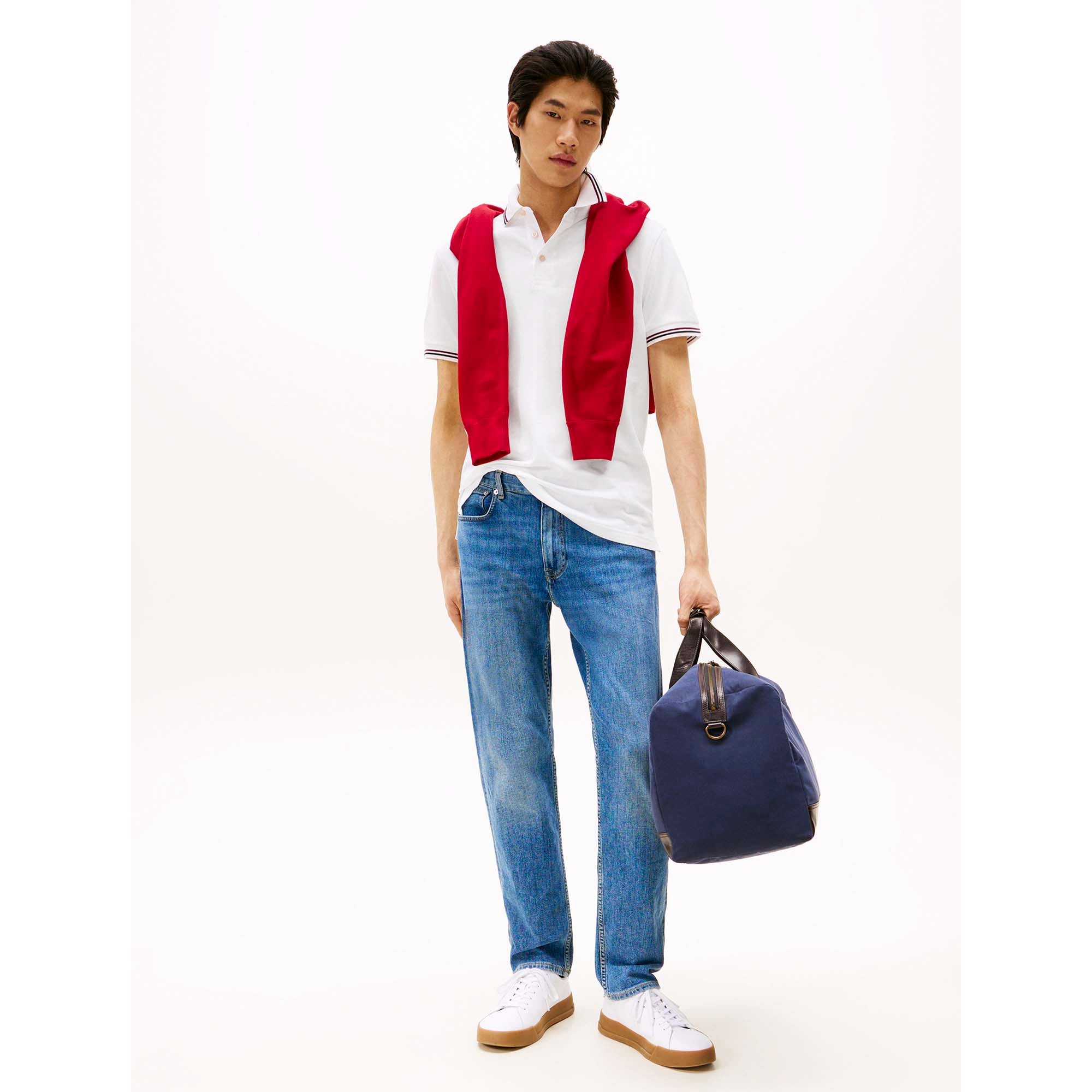 TIPPED_SLIM_FIT_POLO_MW0MW37346_YBR_Image_4