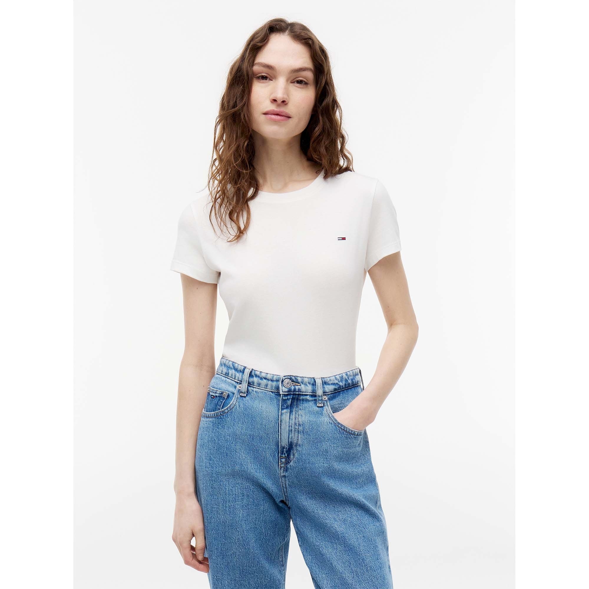 TJW_SLIM_C-NECK_TEE_DW0DW20459_YBL_Image_2