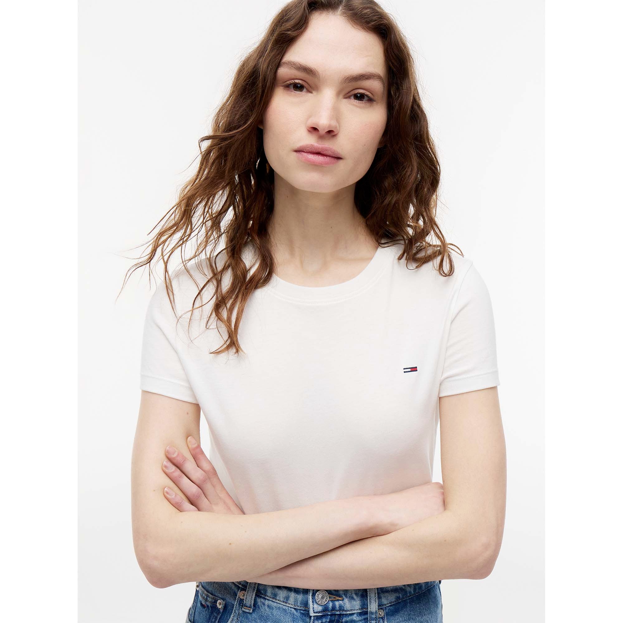 TJW_SLIM_C-NECK_TEE_DW0DW20459_YBL_Image_3