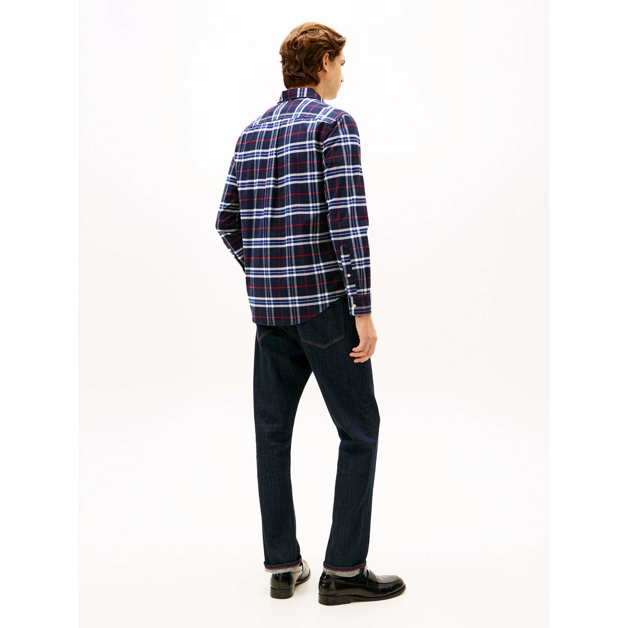 BRUSHED_OXFORD_CHECK_MW0MW40894_0MU_Image_3