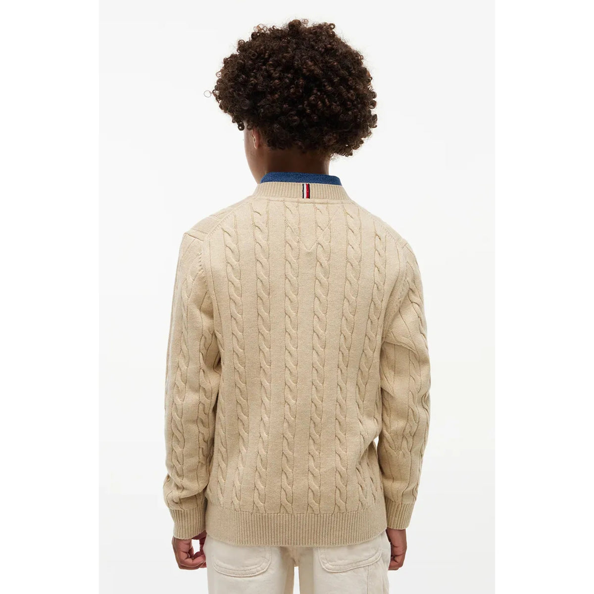 COTTON_CABLE_SWEATER_KB0KB09753T_Z00_Image_3
