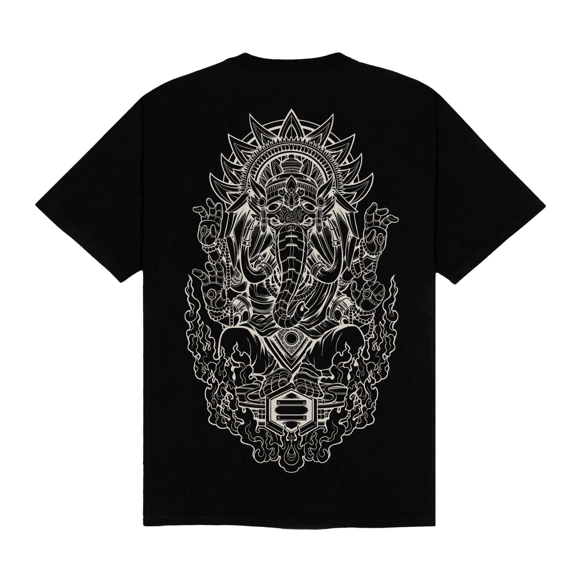 GANESHA_OUTLINE_TEE_BLACK_TS1007TT_01_Image_2